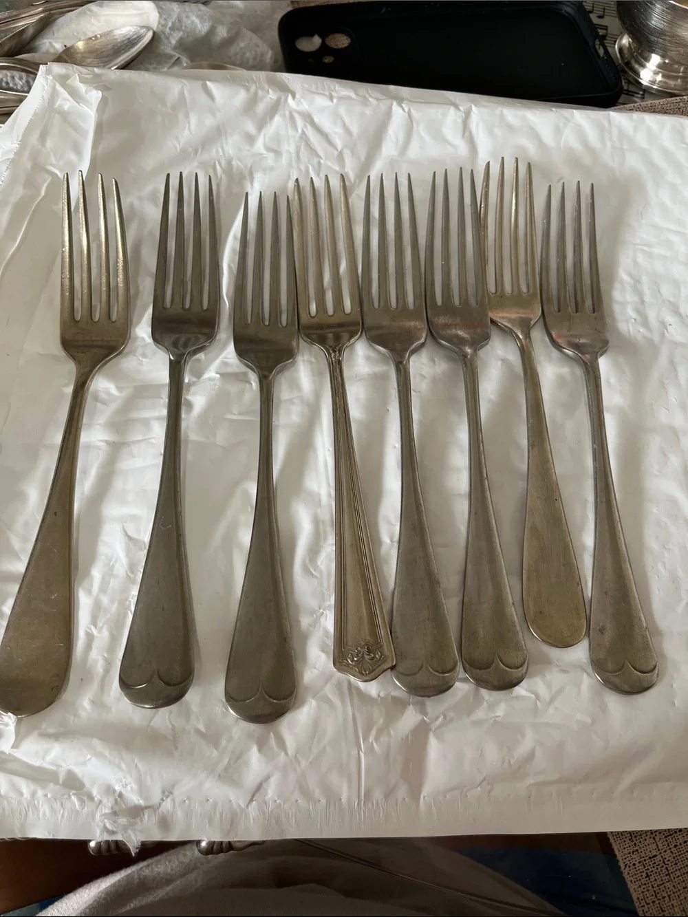 Classic Silver Dining Forks - Set of 8
